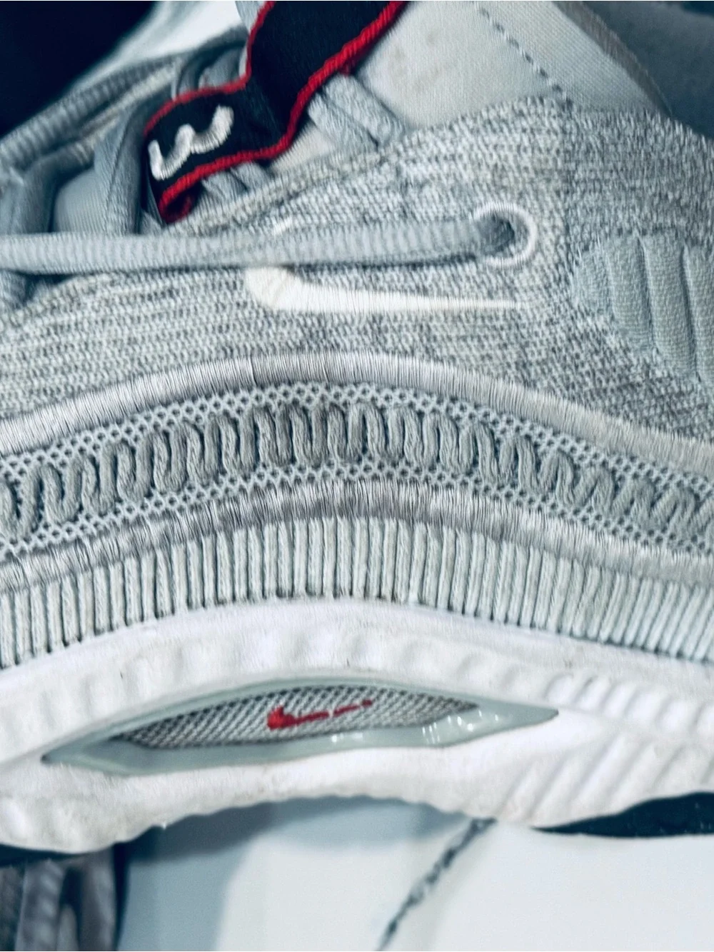 Men's Grey Knit Athletic Sneakers - Casual Comfort
